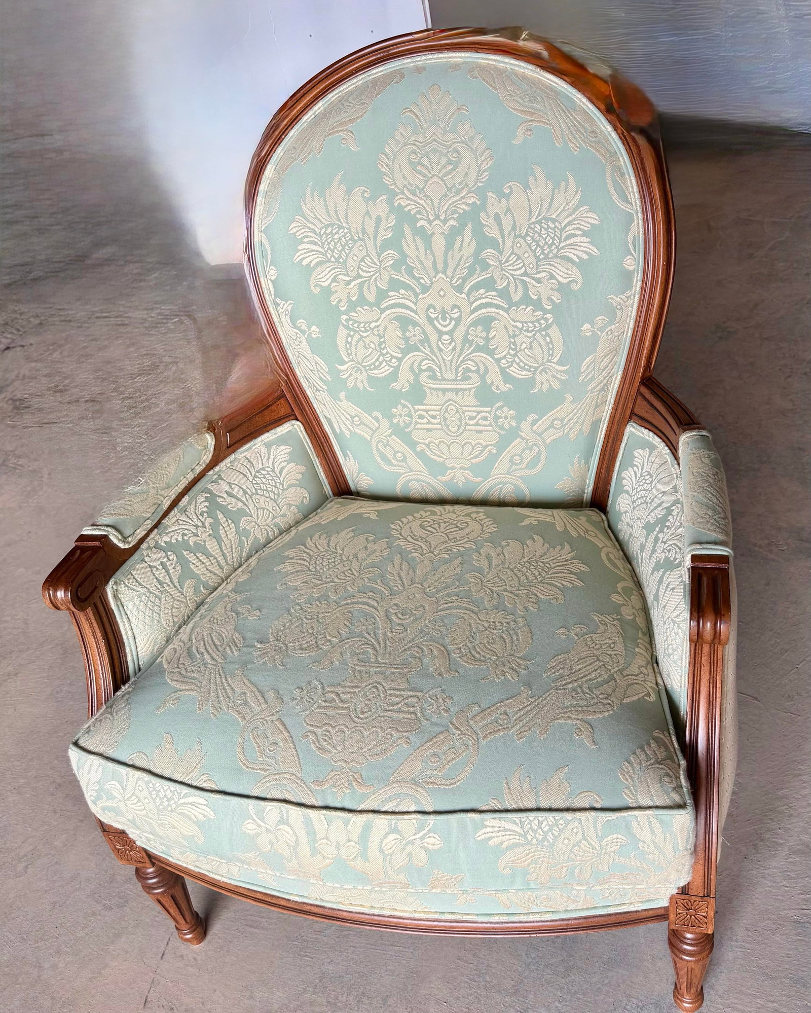 Late 19th Century Louis XVI Style Berger'e Armchair - 2