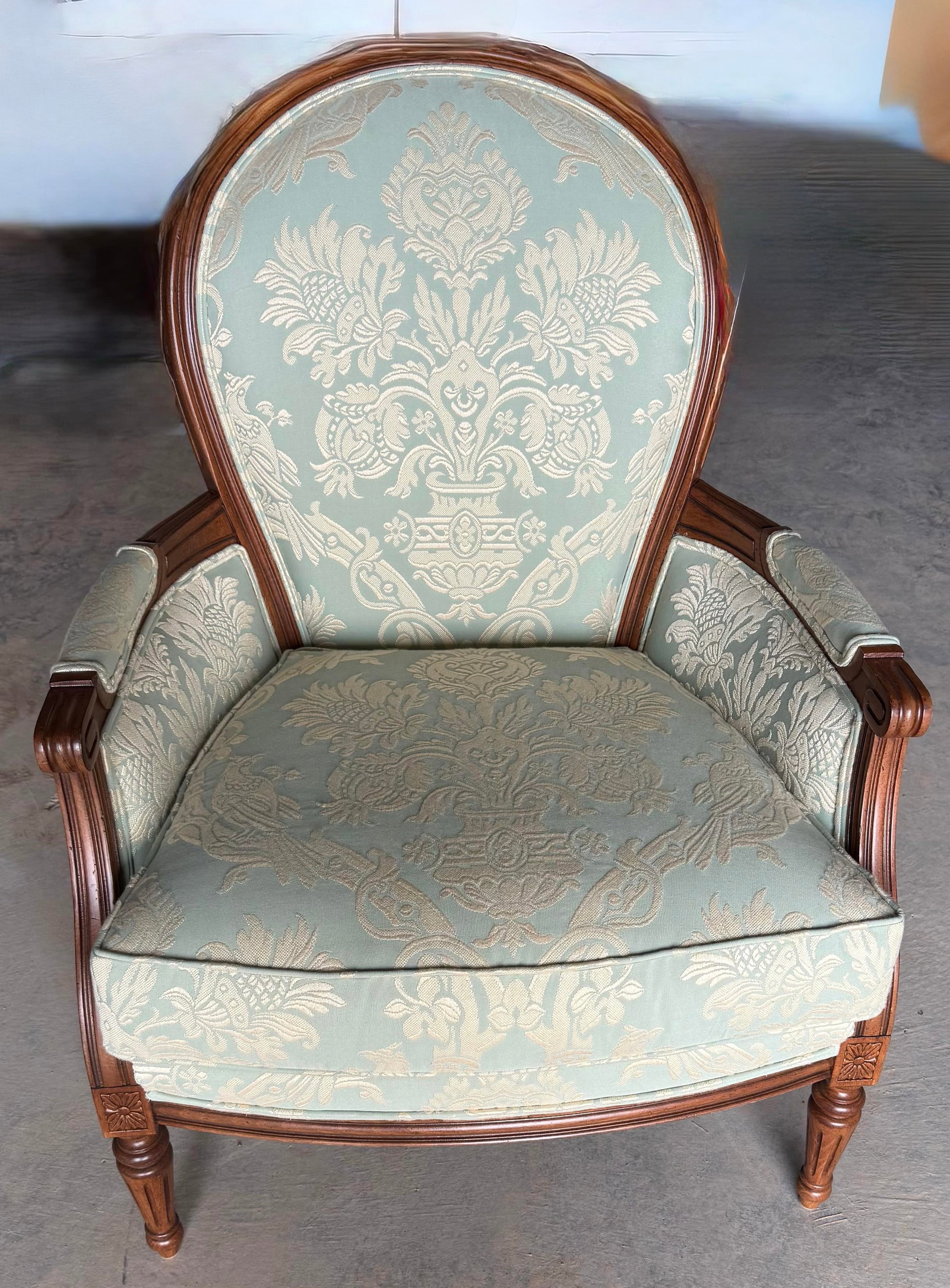 Late 19th Century Louis XVI Style Berger'e Armchair - 3