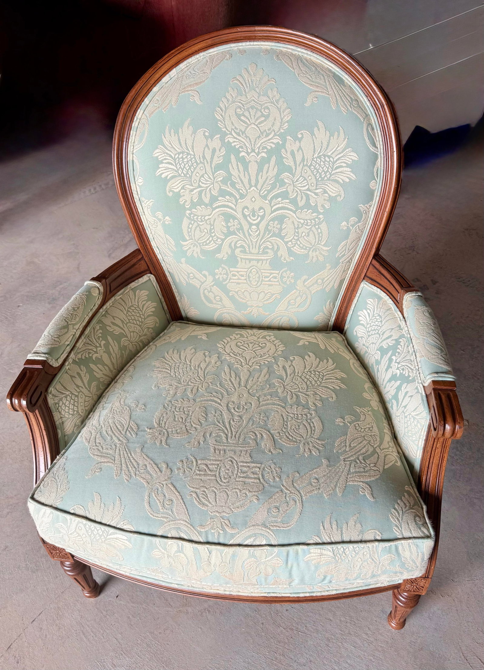 Late 19th Century Louis XVI Style Berger'e Armchair - 9