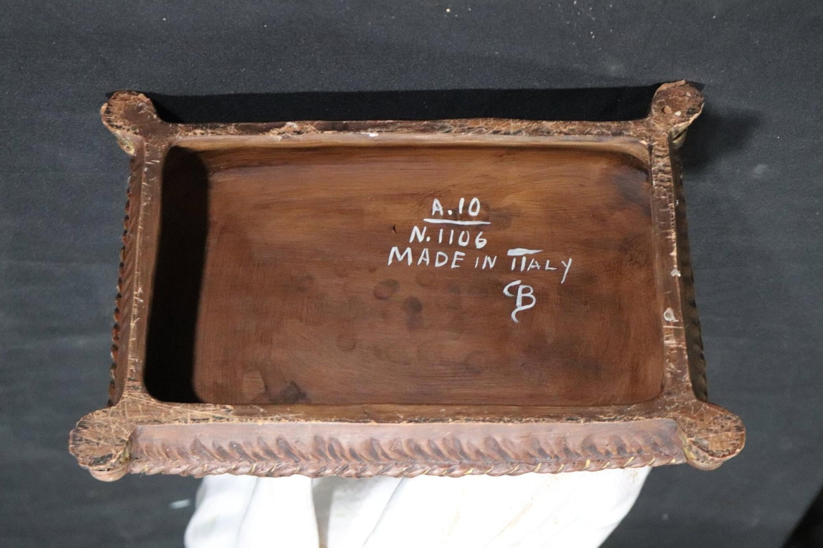 Beautiful Vintage Mid Century Greyhound Ceramic Statue Made in Italy, Signed - 9