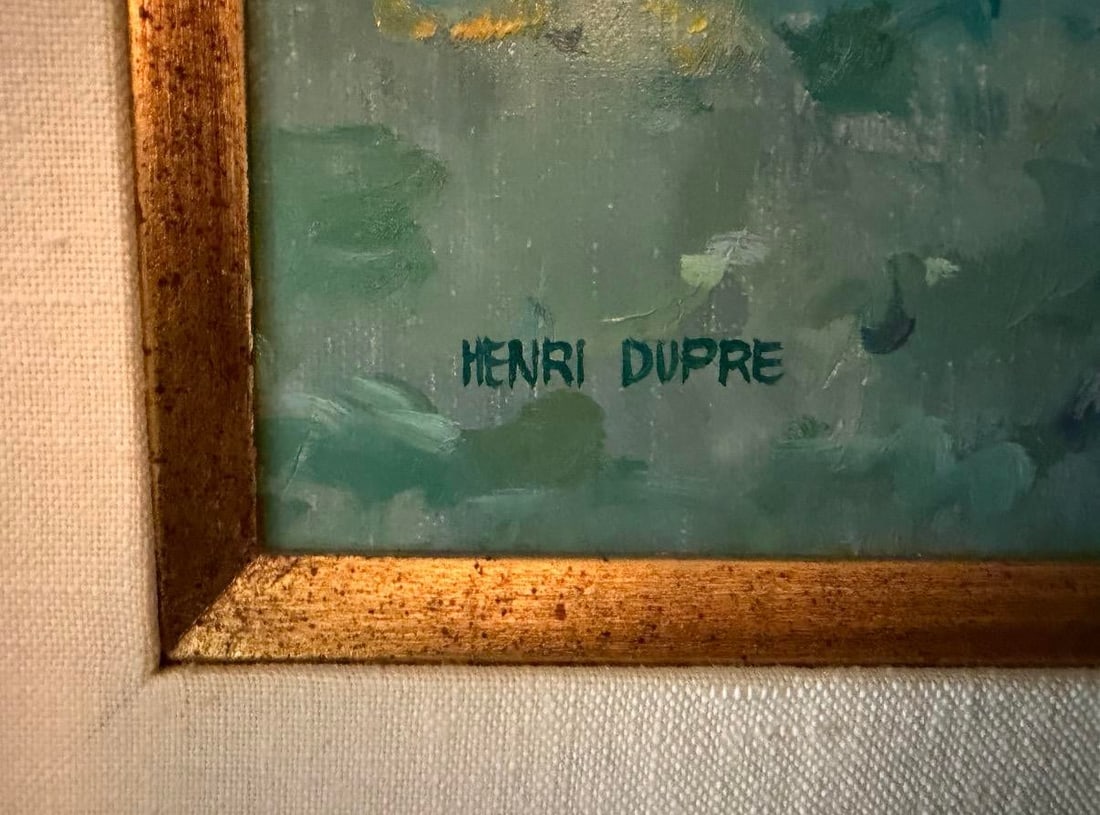 Henri Dupre Original Mid Century Impressionist Oil Painting - 3