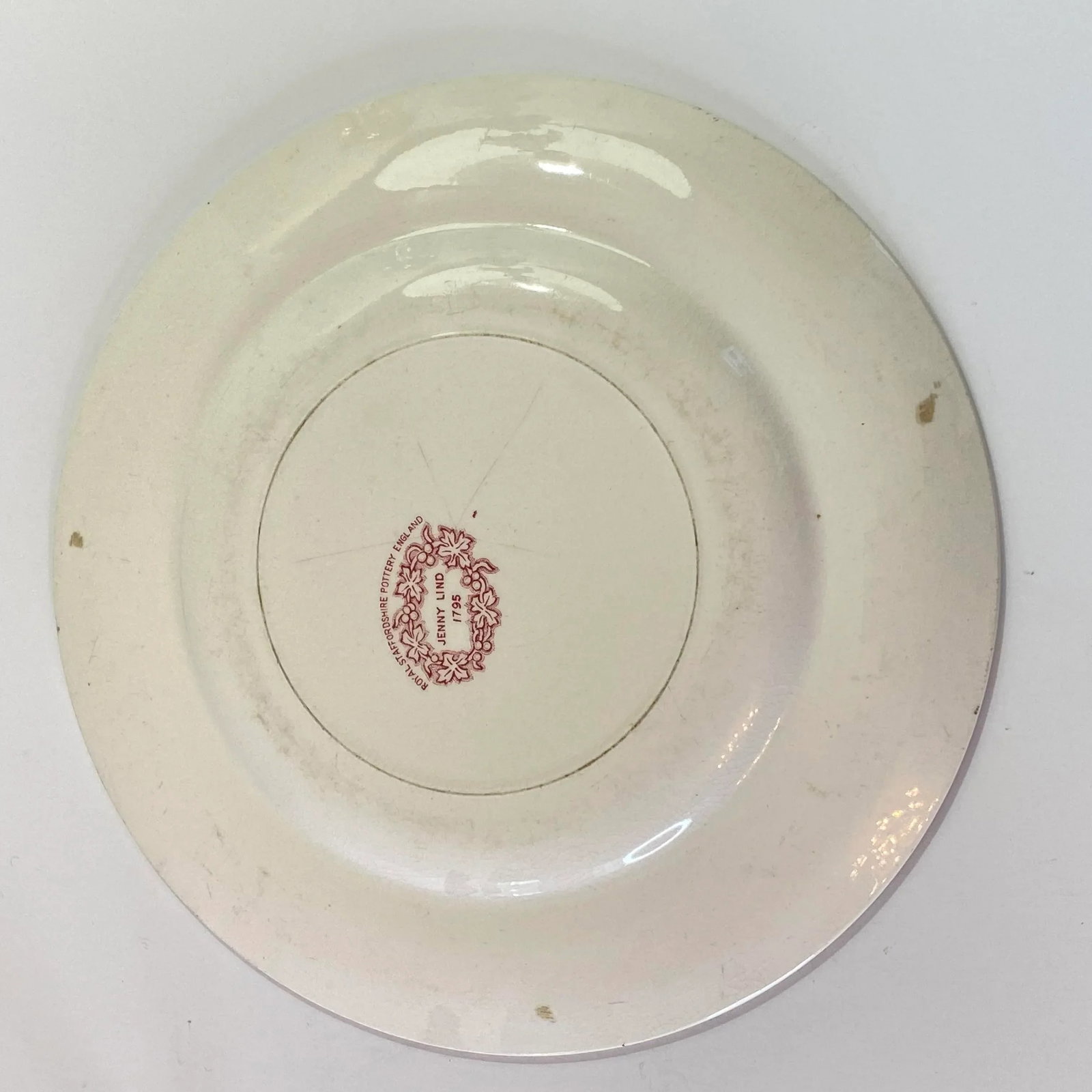 Mid-Century Royal Staffordshire Jenny Lind Pink Dinner Plate - 6