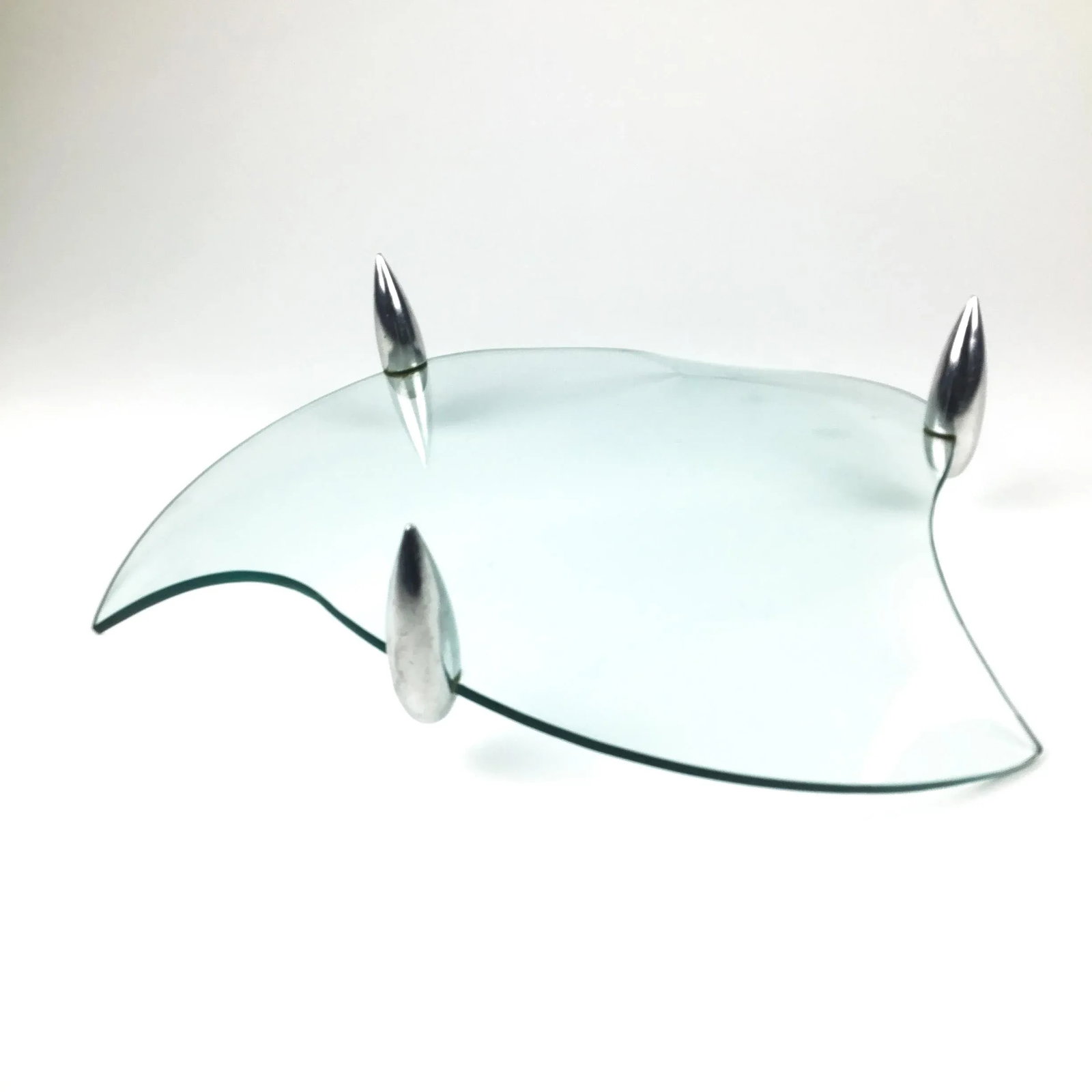 Mid-Century Modern Danish Design Serving Display Glass Plate - 10