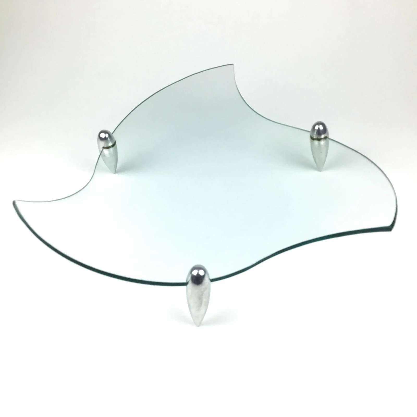 Mid-Century Modern Danish Design Serving Display Glass Plate - 11