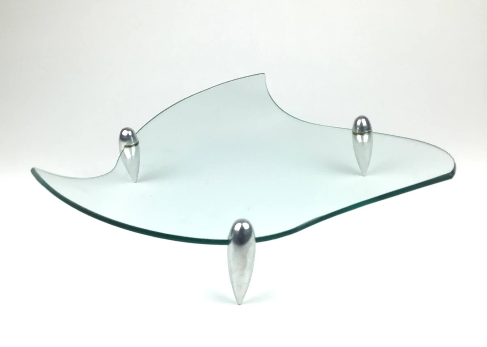 Mid-Century Modern Danish Design Serving Display Glass Plate - 2