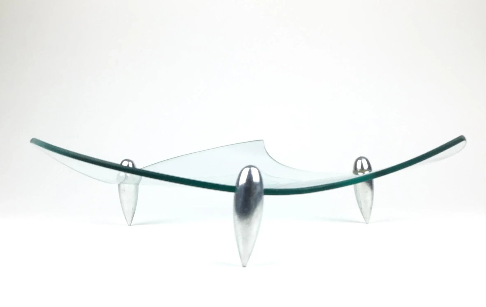 Mid-Century Modern Danish Design Serving Display Glass Plate - 3