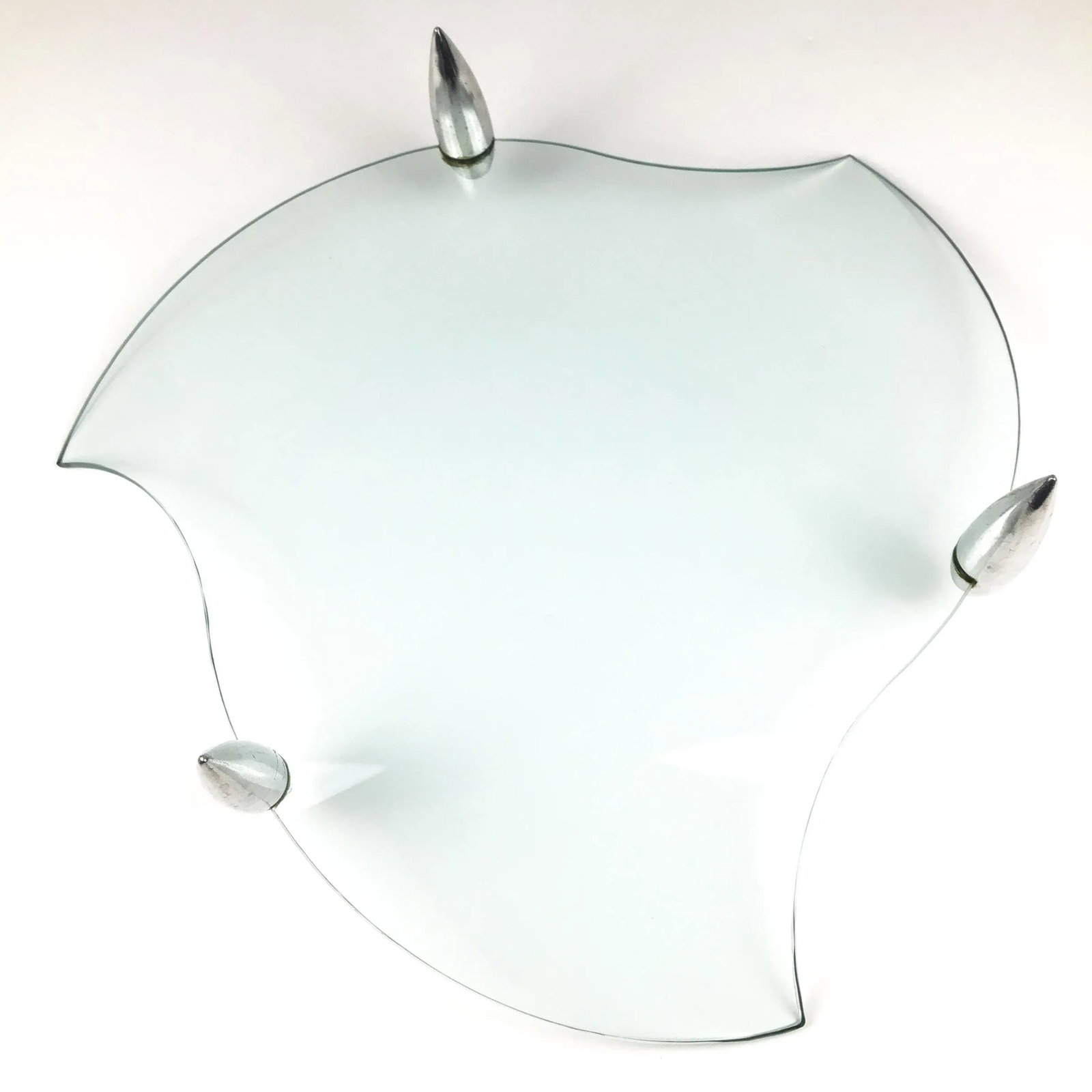 Mid-Century Modern Danish Design Serving Display Glass Plate - 6