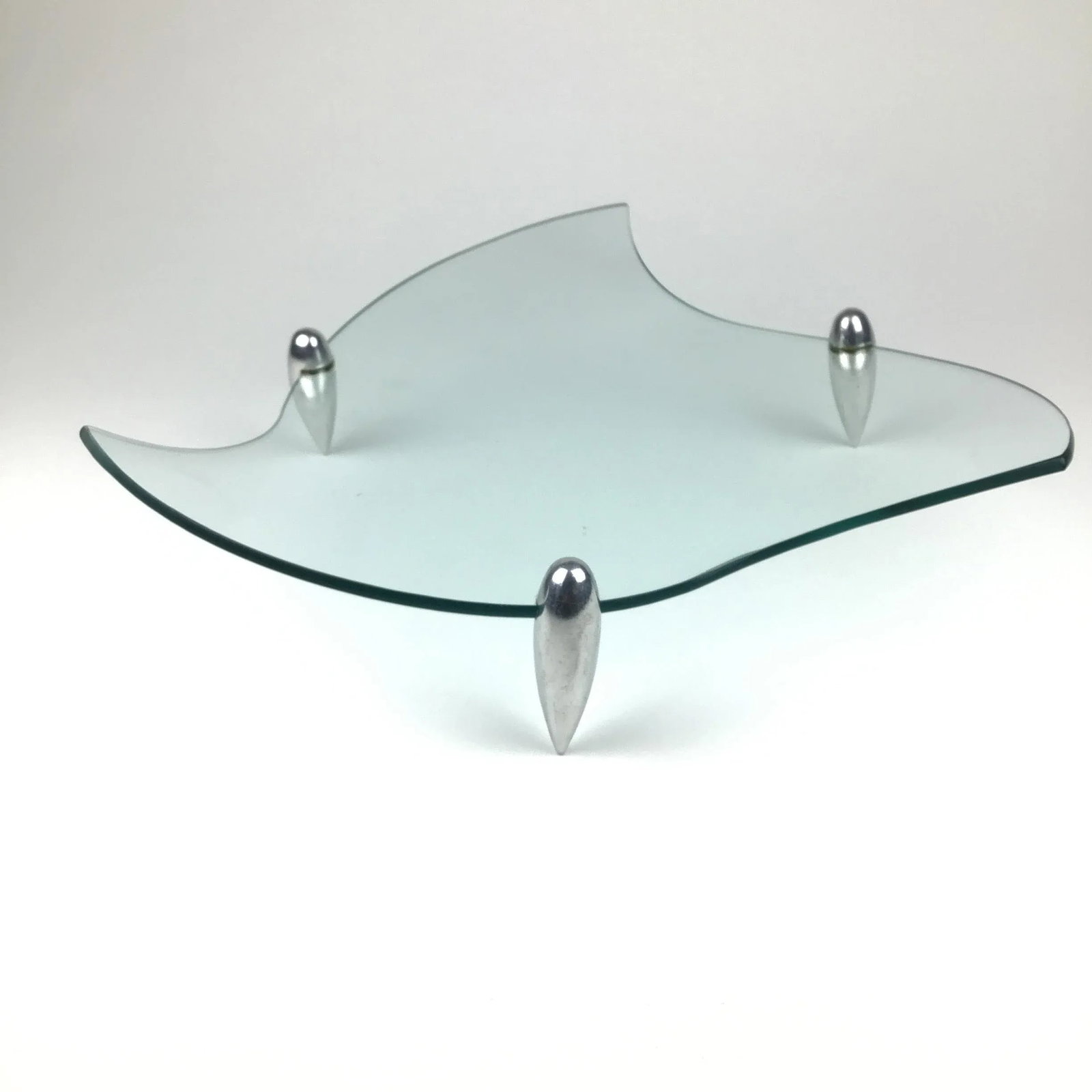 Mid-Century Modern Danish Design Serving Display Glass Plate - 9