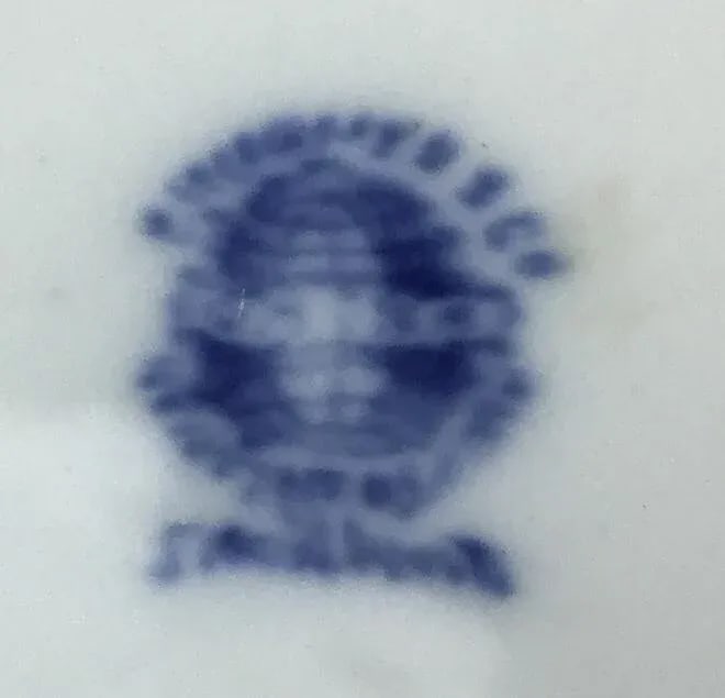 Antique Dragon Design Porcelain Plates - Set of 3 - 8