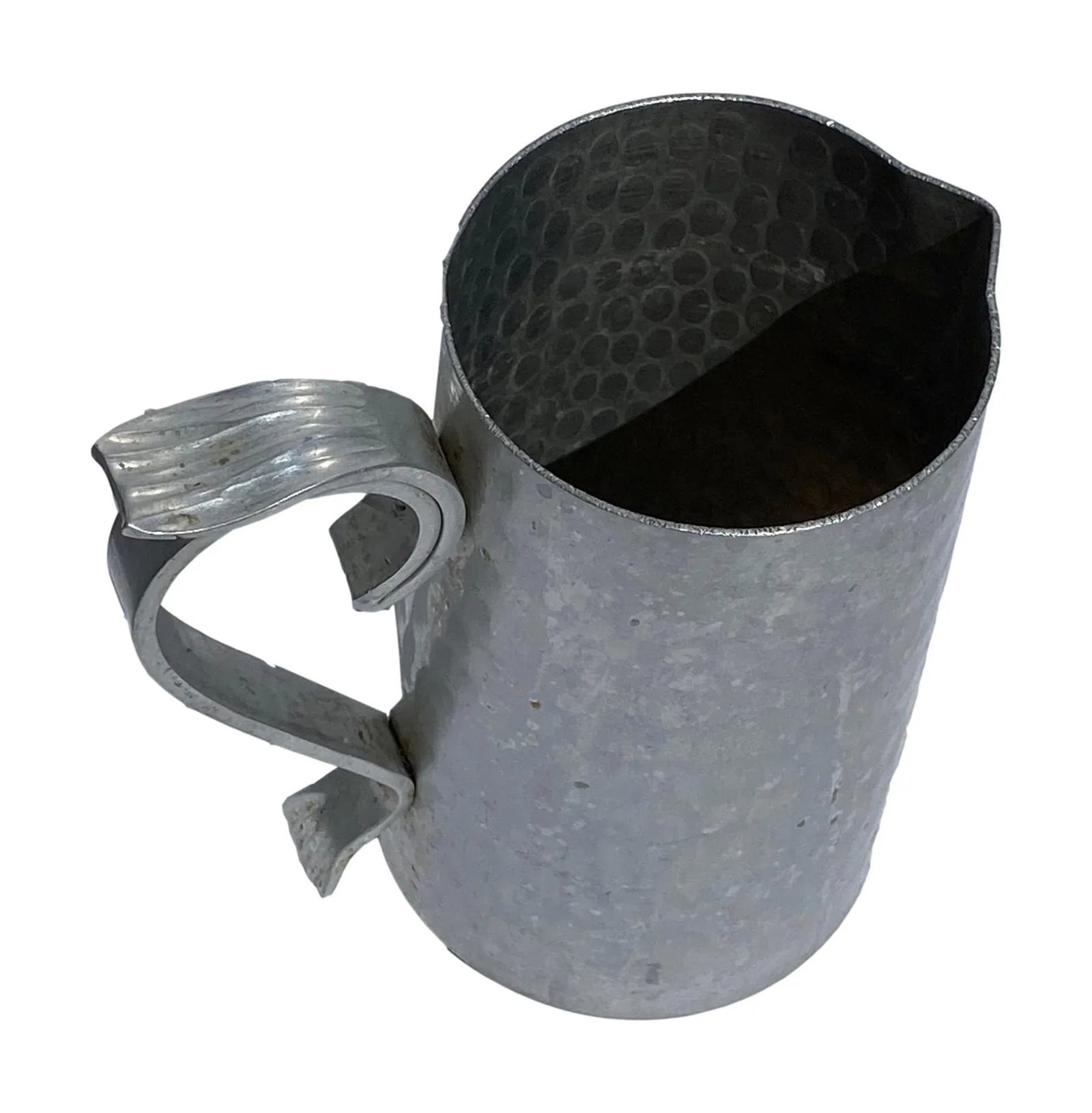 1930s Vintage Bw Buenlium Hammered Aluminum Pitchers - 2 Pieces - 5
