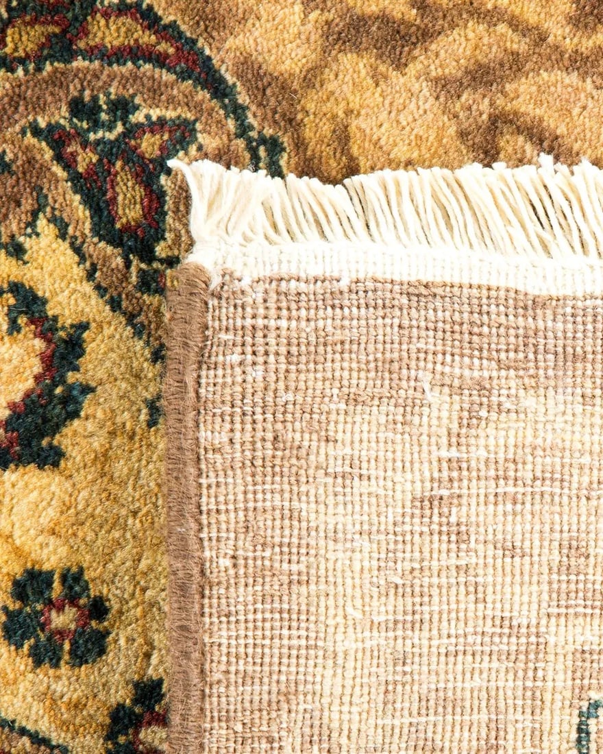 Vintage Moroccan Hand Knotted Wool Area Rug, Brown - 6'3" X 9'1" - 5