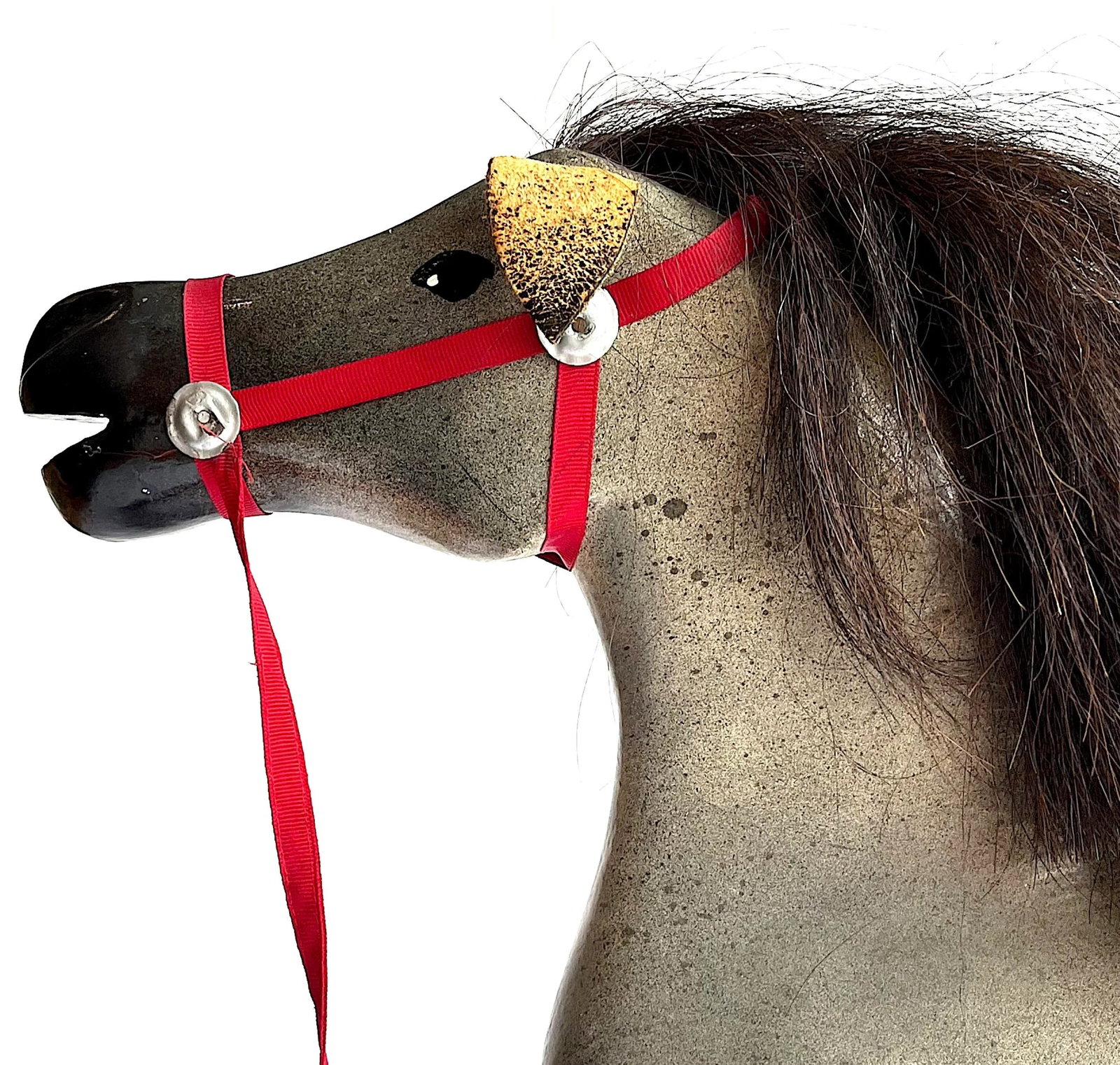 Antique Whitney Reed Rocking Glider Horse - 5