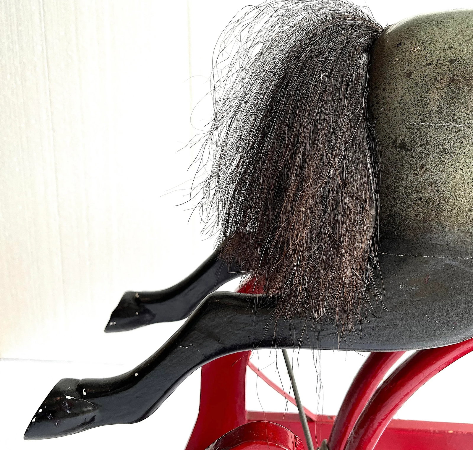 Antique Whitney Reed Rocking Glider Horse - 8