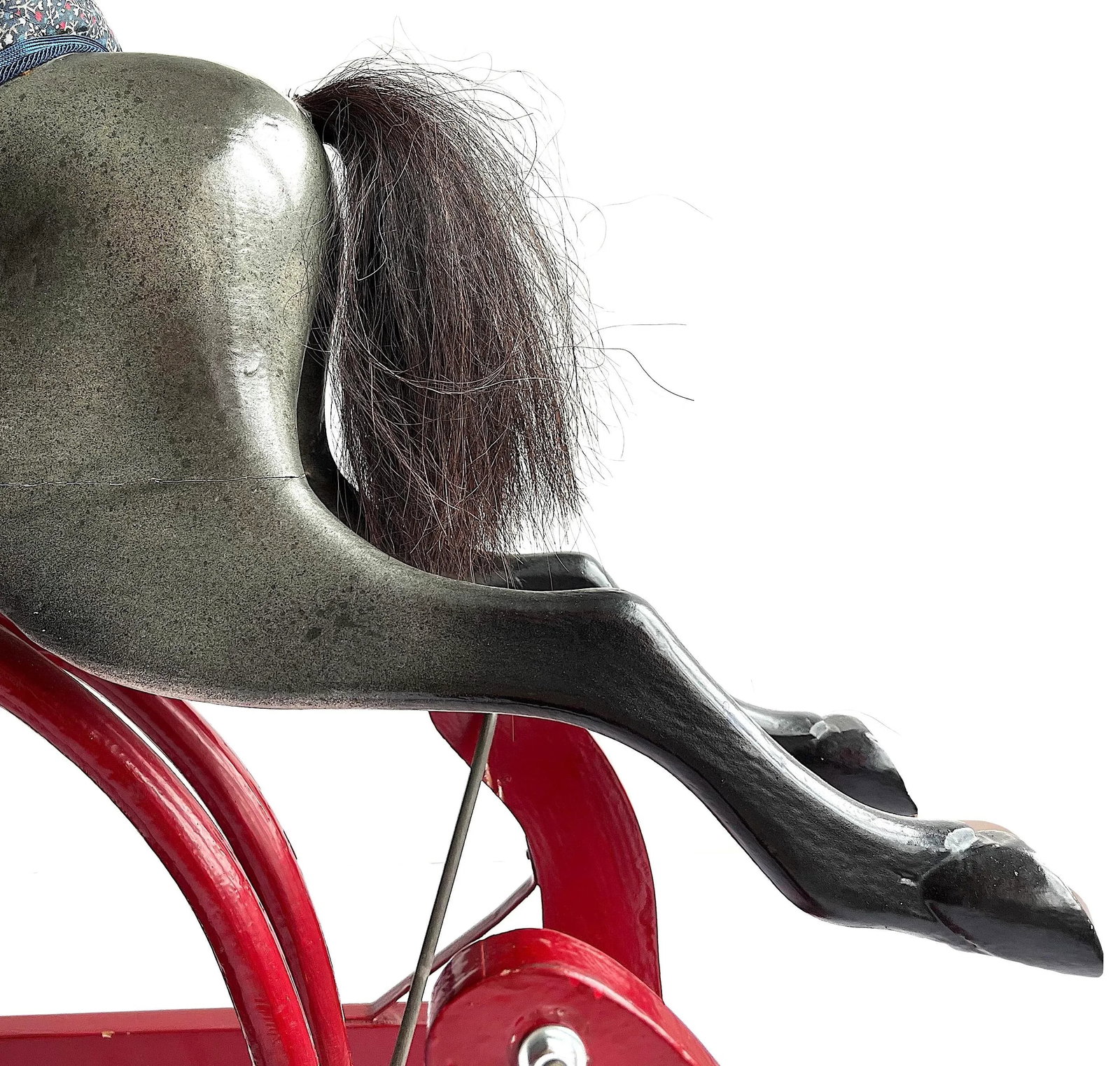 Antique Whitney Reed Rocking Glider Horse - 9