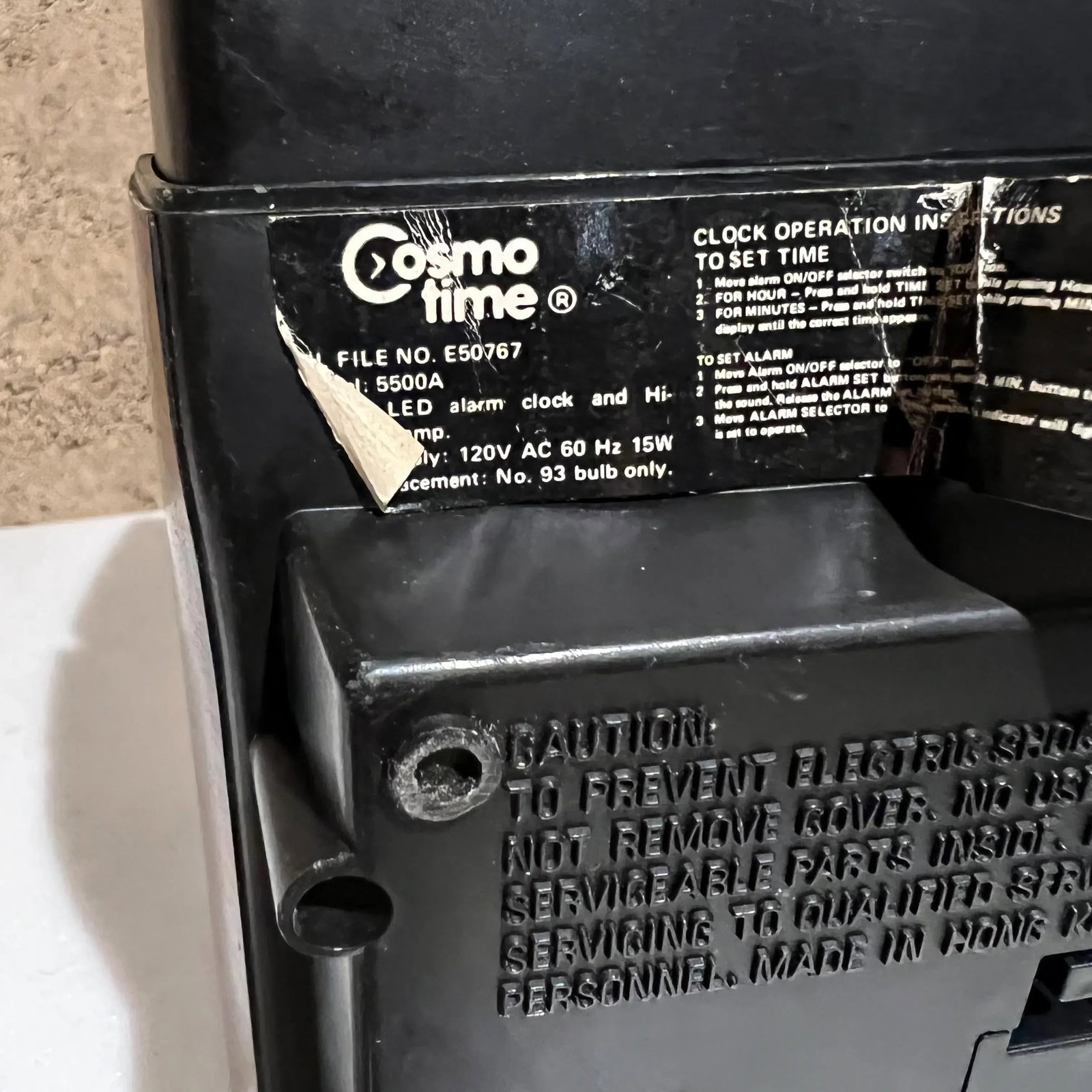 1970s Cosmo Time Folding Portable High Intensity Desk Lamp & Digital Alarm Clock - 3