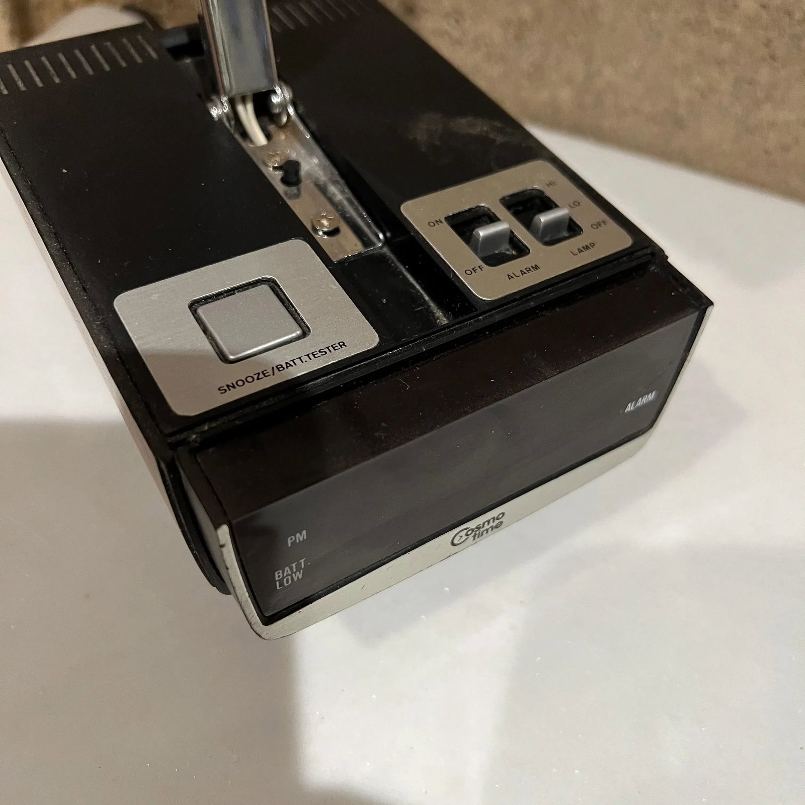 1970s Cosmo Time Folding Portable High Intensity Desk Lamp & Digital Alarm Clock - 8