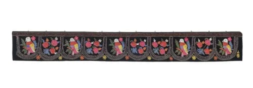 Animal Maotifs Suzani Velvet Table Runner - 11