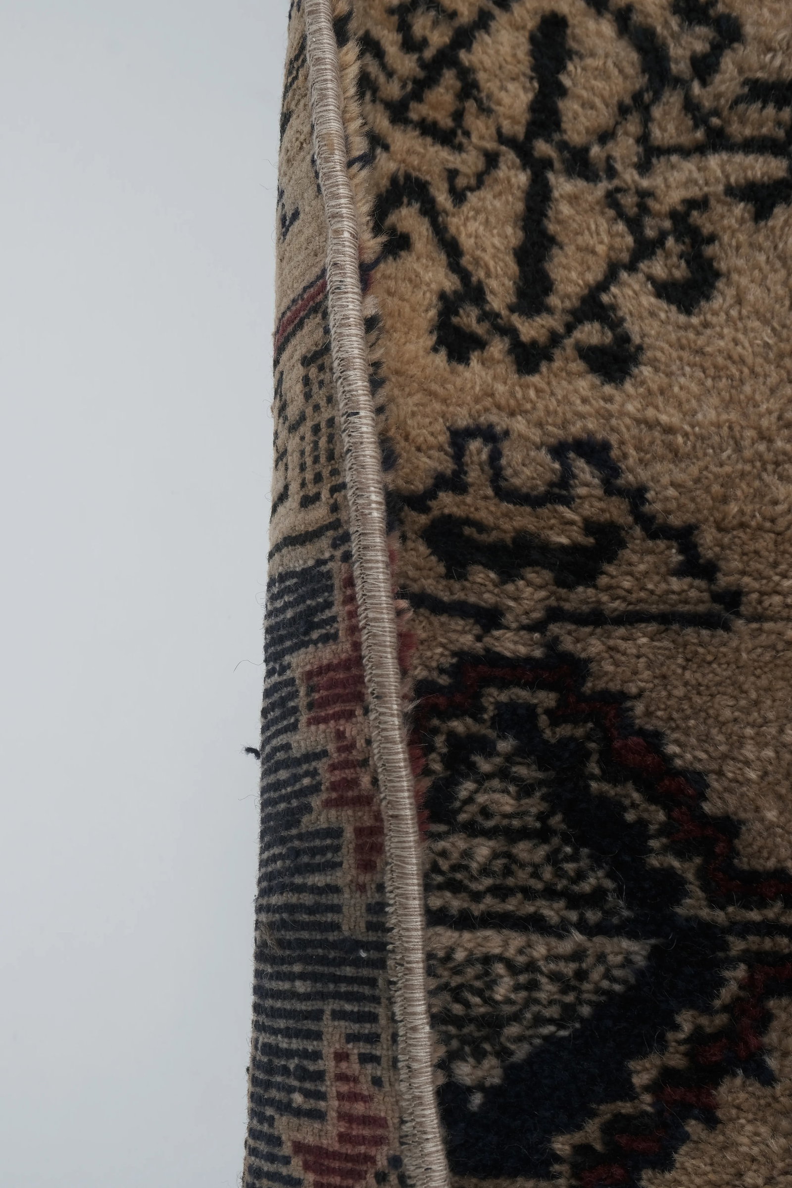 1960s Vintage Brown Turkish Tulu Rug 2'11'' X 6'4'' - 10