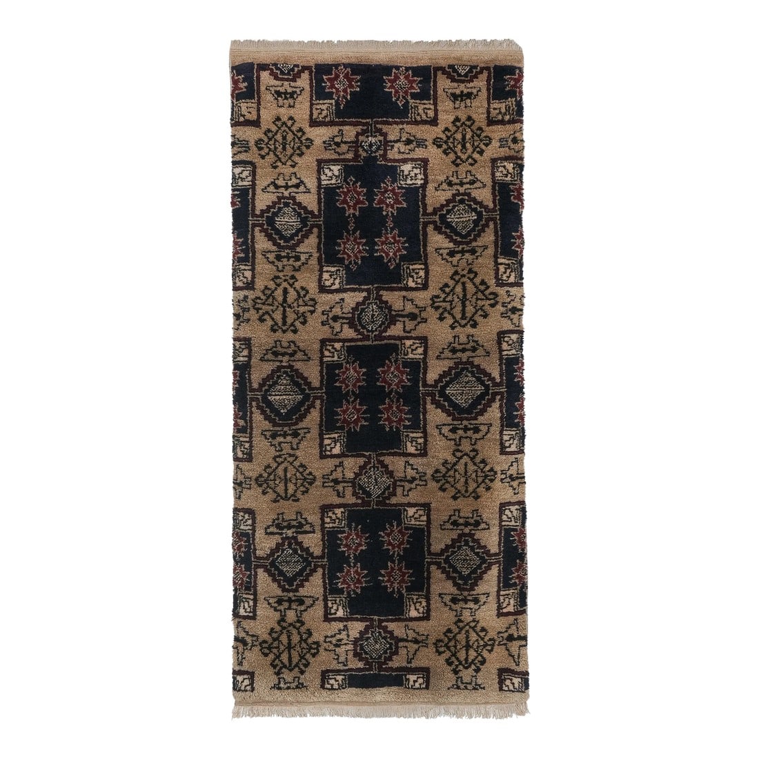 1960s Vintage Brown Turkish Tulu Rug 2'11'' X 6'4'': Vintage Faded Oushak Hallway Rug Runner 2'11'' X 6'4'' 35.4" x 76'' / 90 x 193 Cm Hand woven with high quality pure wool Excellent condition From TURKEY Condition: Alterations: Original Condition Unal