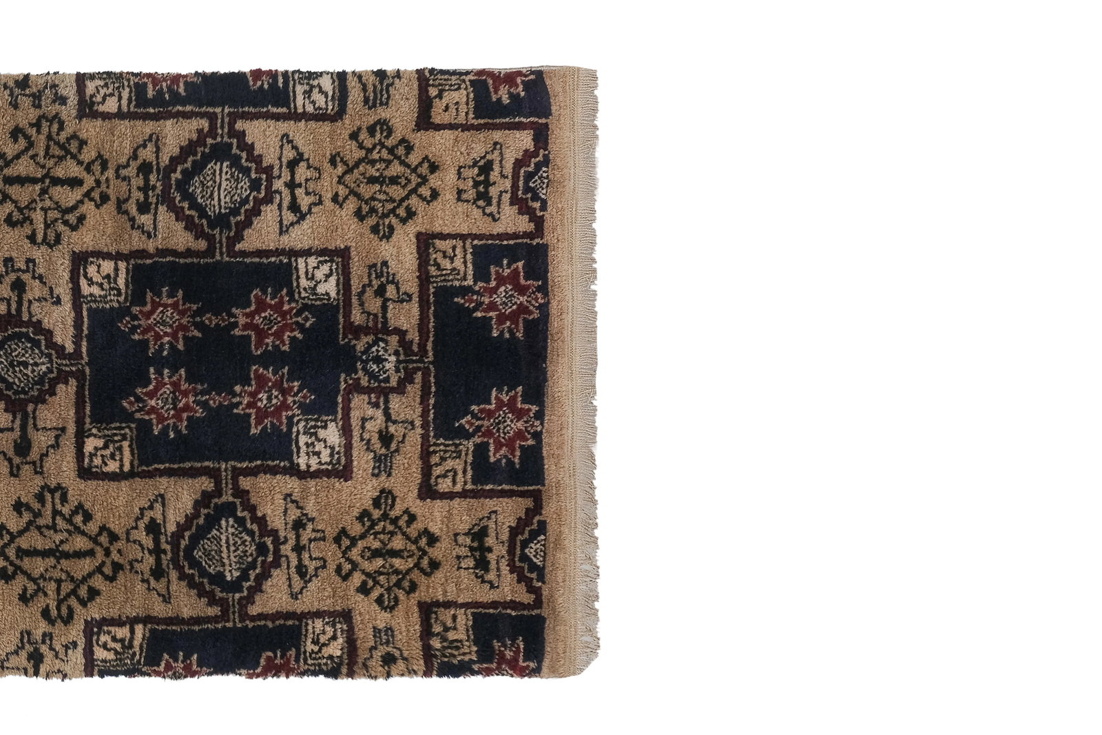 1960s Vintage Brown Turkish Tulu Rug 2'11'' X 6'4'' - 3