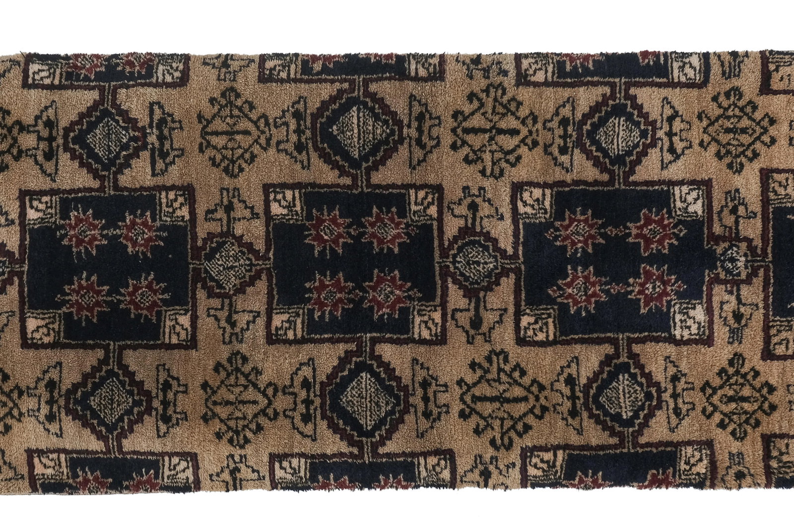 1960s Vintage Brown Turkish Tulu Rug 2'11'' X 6'4'' - 5