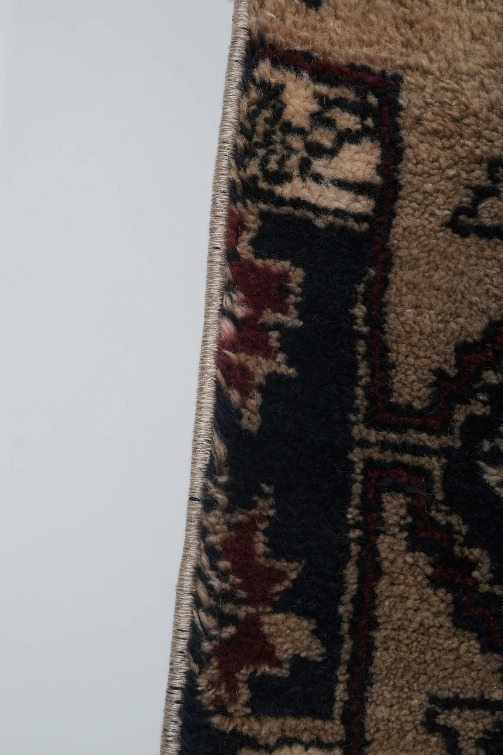 1960s Vintage Brown Turkish Tulu Rug 2'11'' X 6'4'' - 7