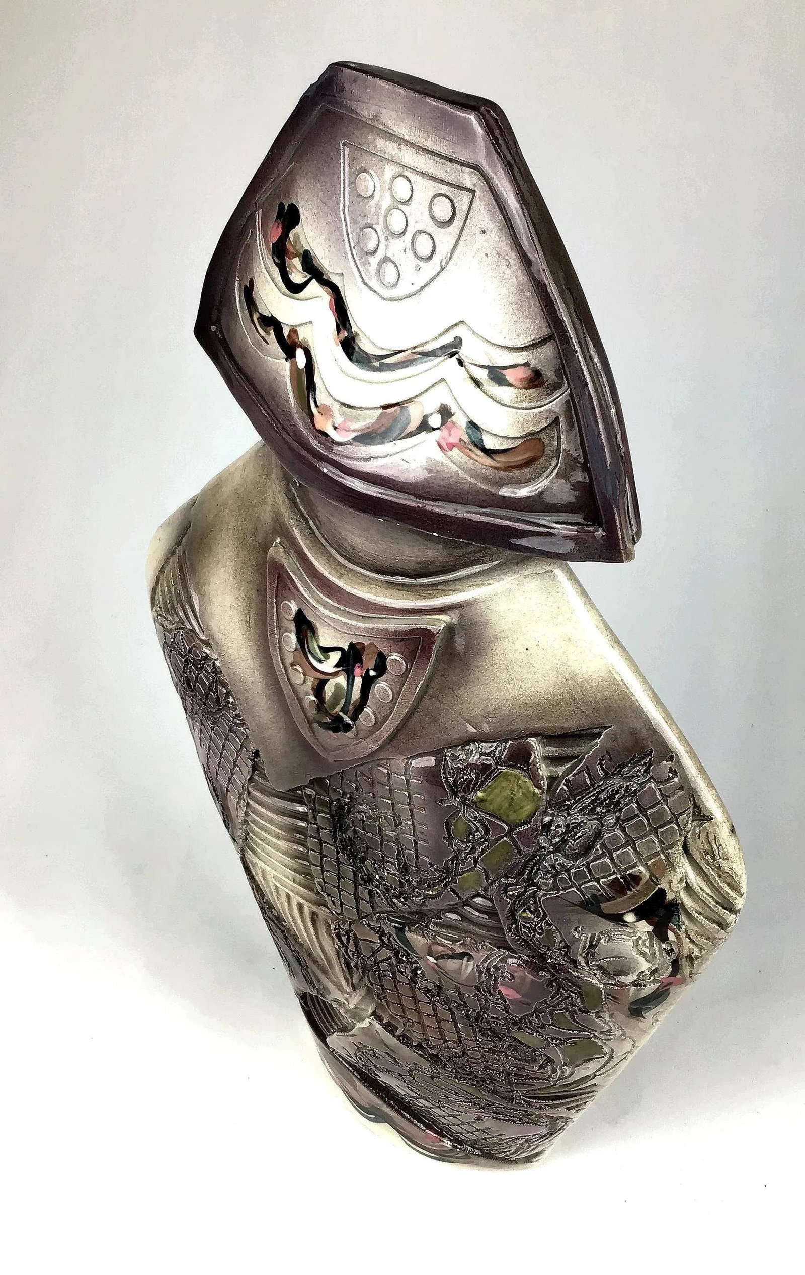 1980's Gail Markiewicz Carved Clay Statue - 3