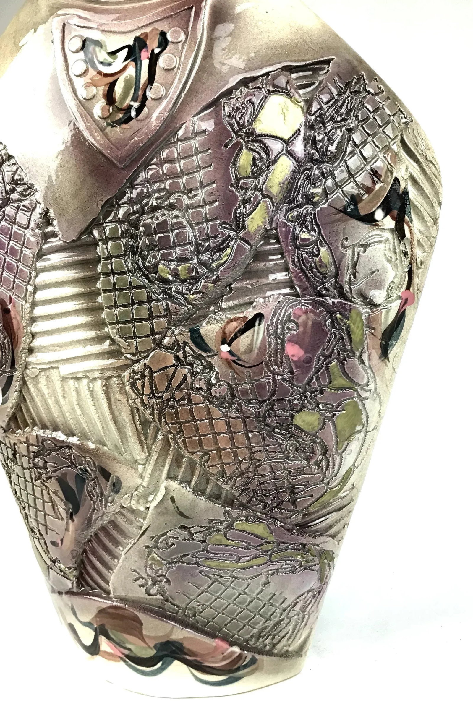 1980's Gail Markiewicz Carved Clay Statue - 4