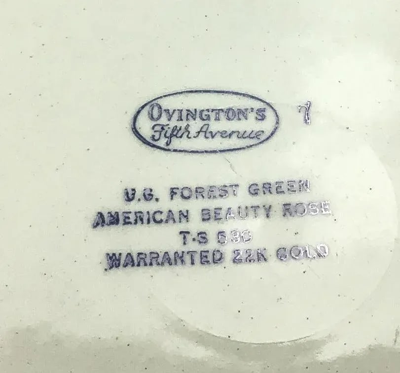 Vintage Ovington's Fifth Avenue 22k Gold Dinner Plates - Set of 4 - 10