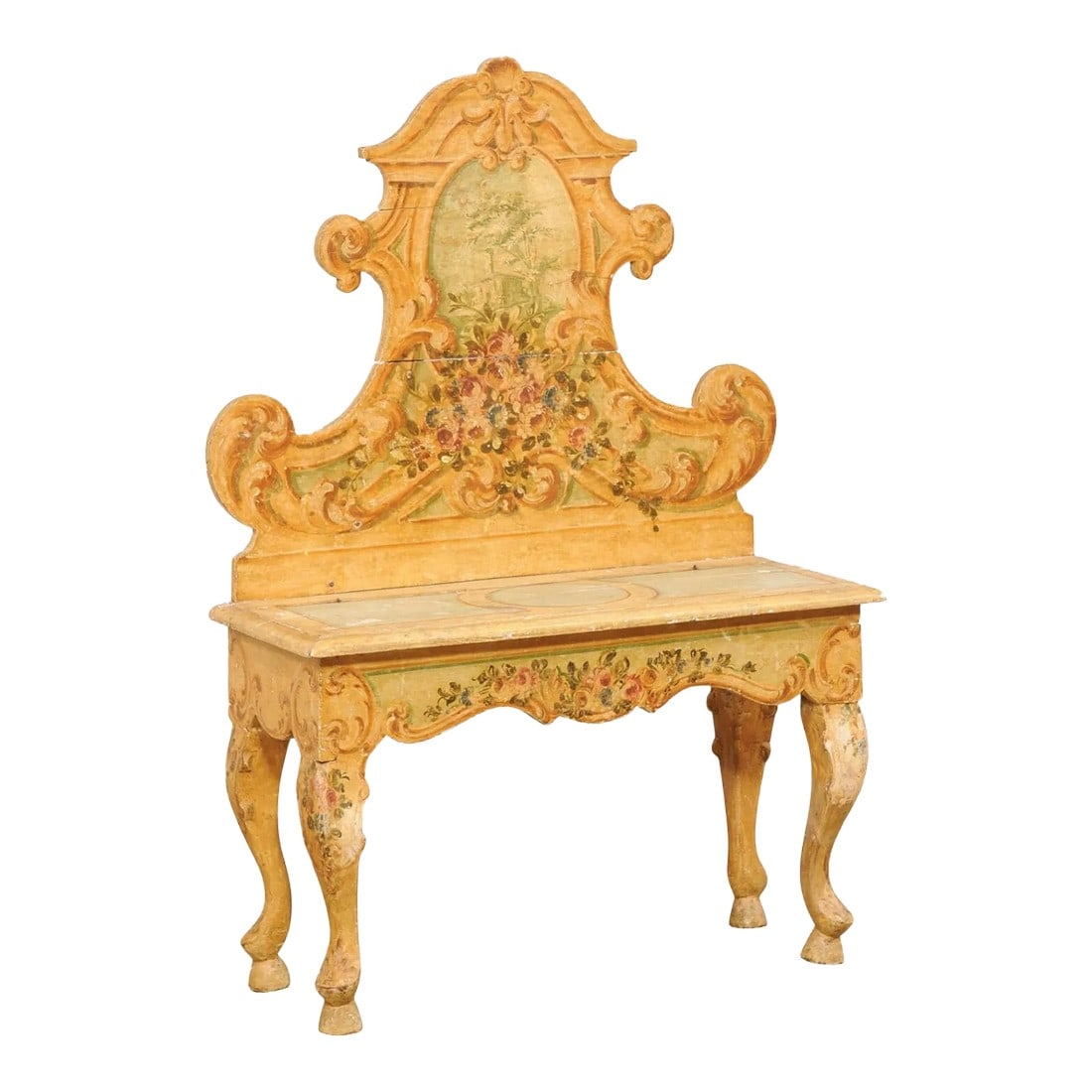 Early 20th Century Antique Hand-Painted Cassapana from Italy (1 of 12)