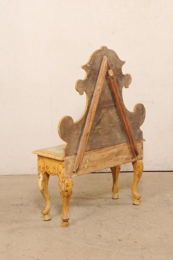 Early 20th Century Antique Hand-Painted Cassapana from Italy - 6