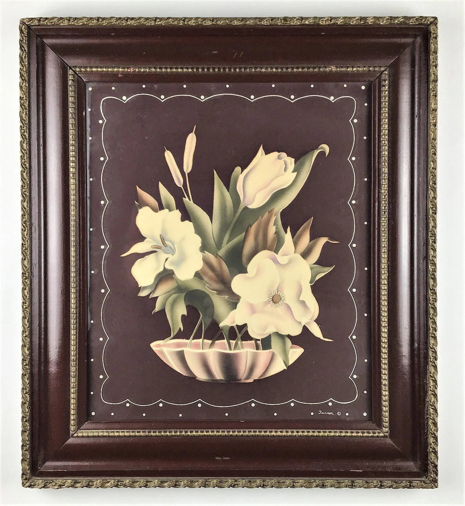 Victorian Watercolor Original Painting Signed - 6