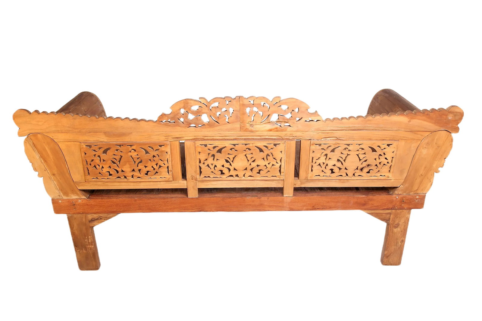 Bali Teak Daybed With Hand Carved Rails 24 - 4