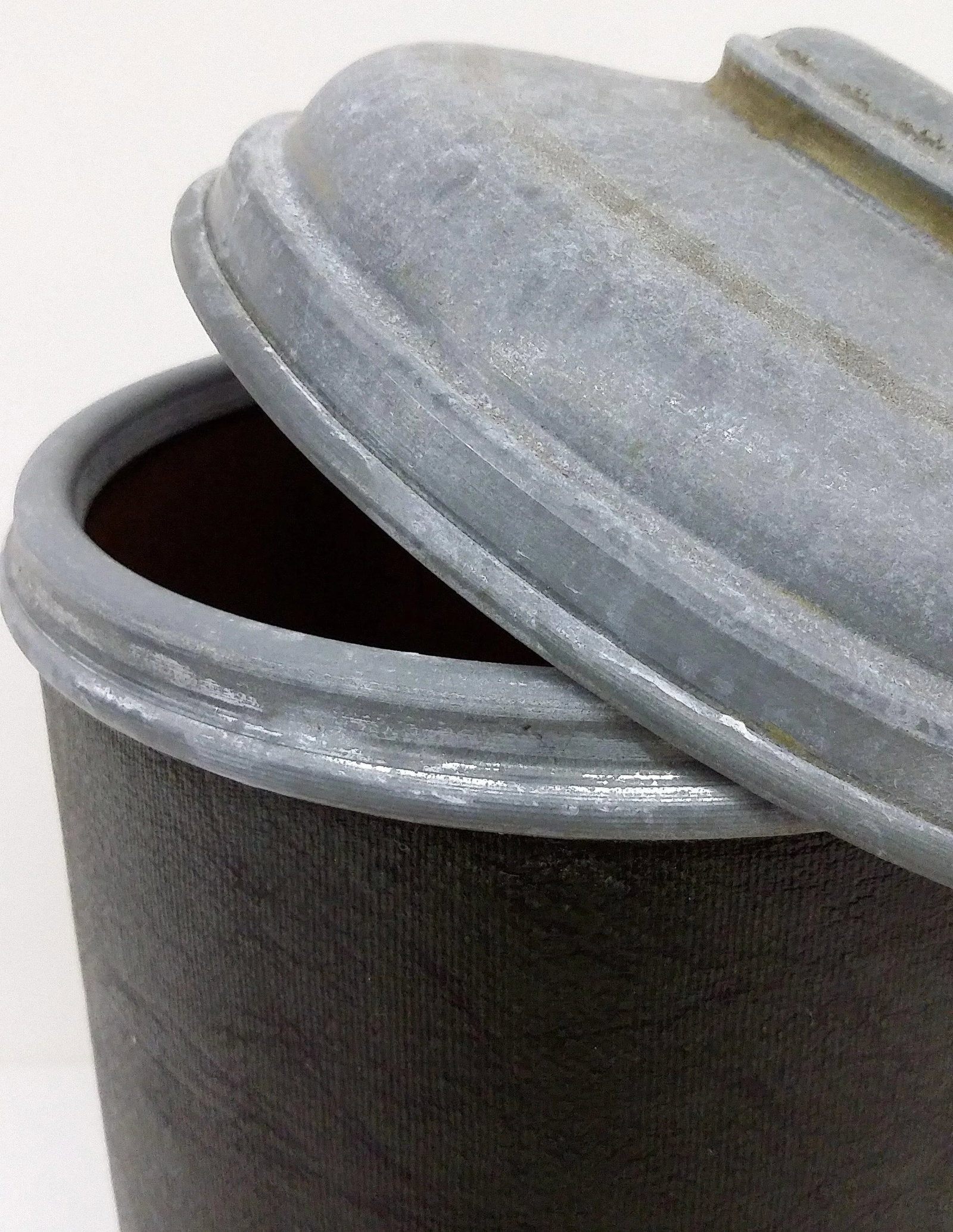 Antique Galvanized Steel Tobacco Canister - 3