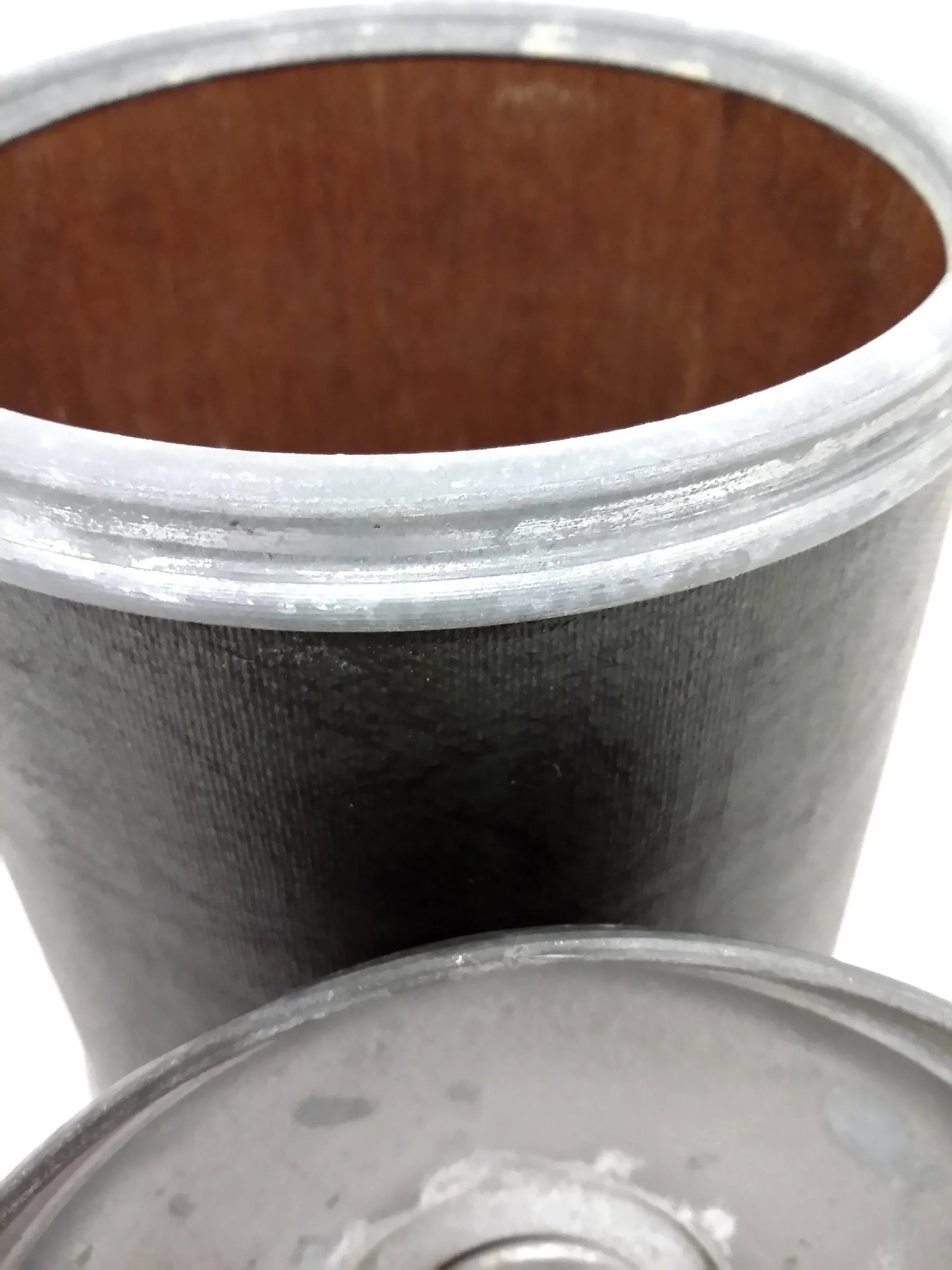 Antique Galvanized Steel Tobacco Canister - 5