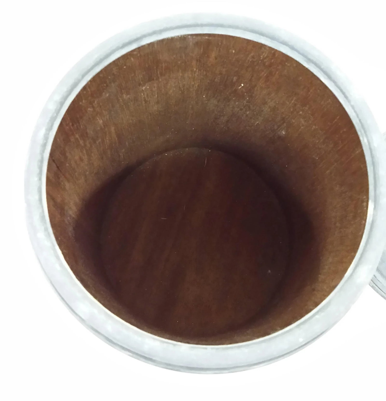 Antique Galvanized Steel Tobacco Canister - 9