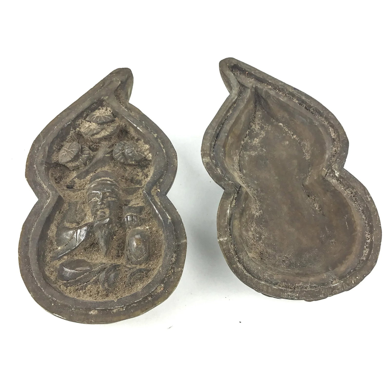 Chinese Antique Carved Soapstone Covered Vessel - 9