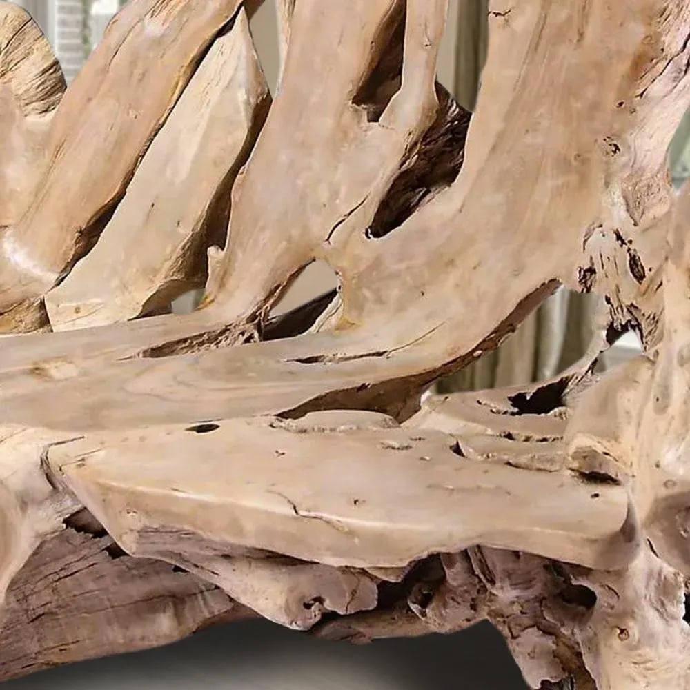 Modern Free Form Teak Root Bench 29 - 10