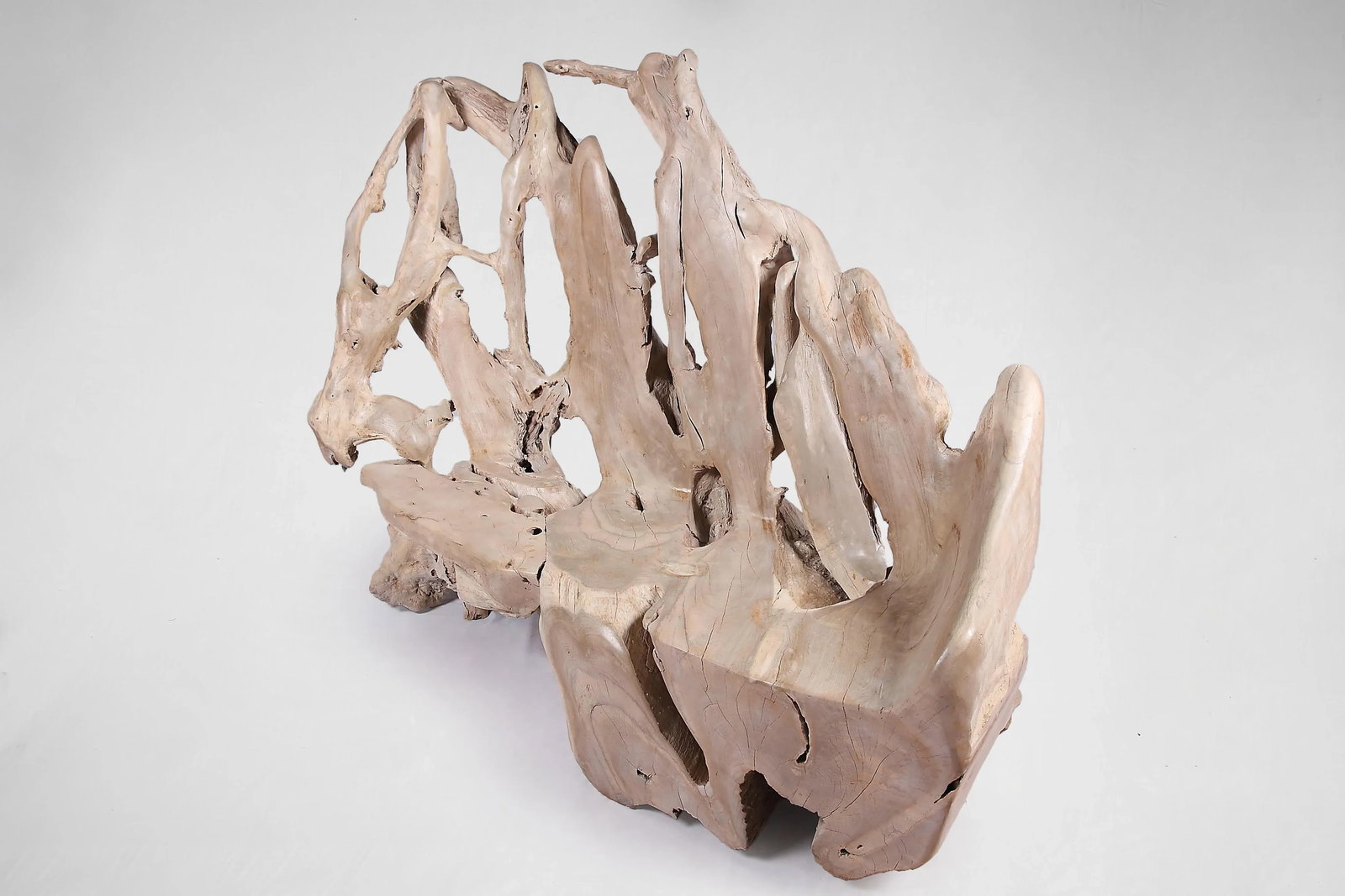 Modern Free Form Teak Root Bench 29 - 2