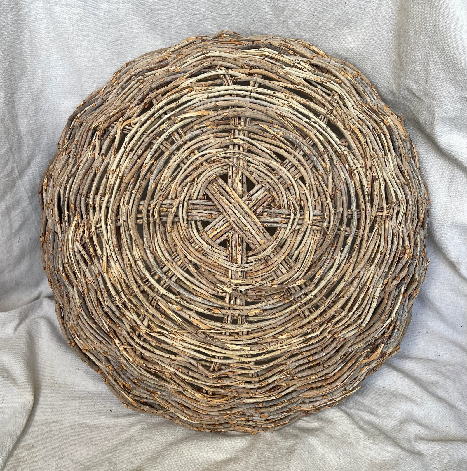 Large Rustic European Grapevine Decorative Bowl - 3