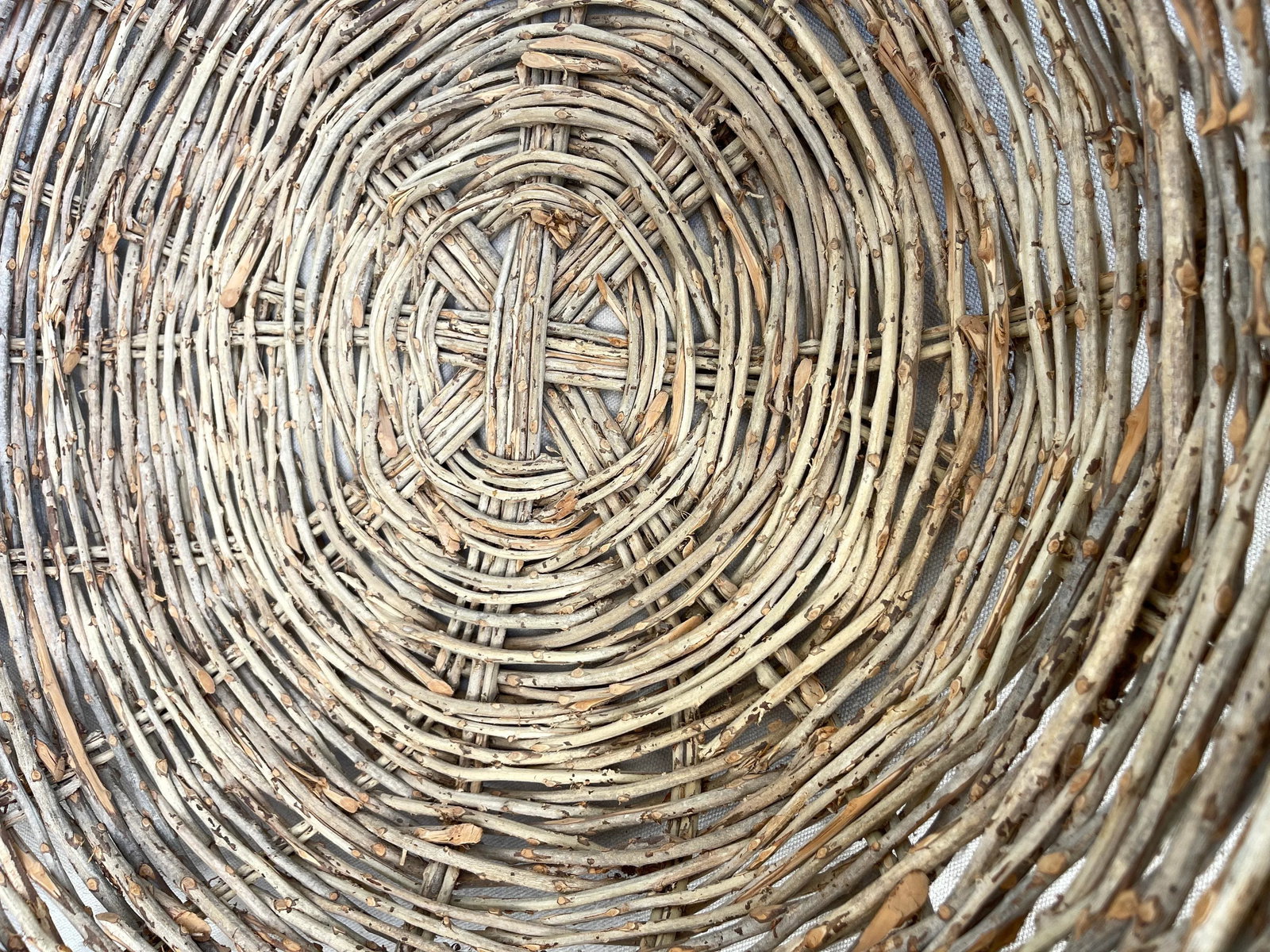 Large Rustic European Grapevine Decorative Bowl - 4