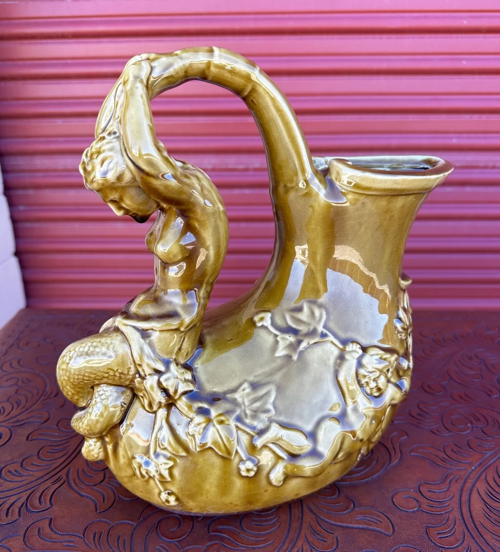 Shi Wan Ware Chinese Ceramic Pitcher - 5