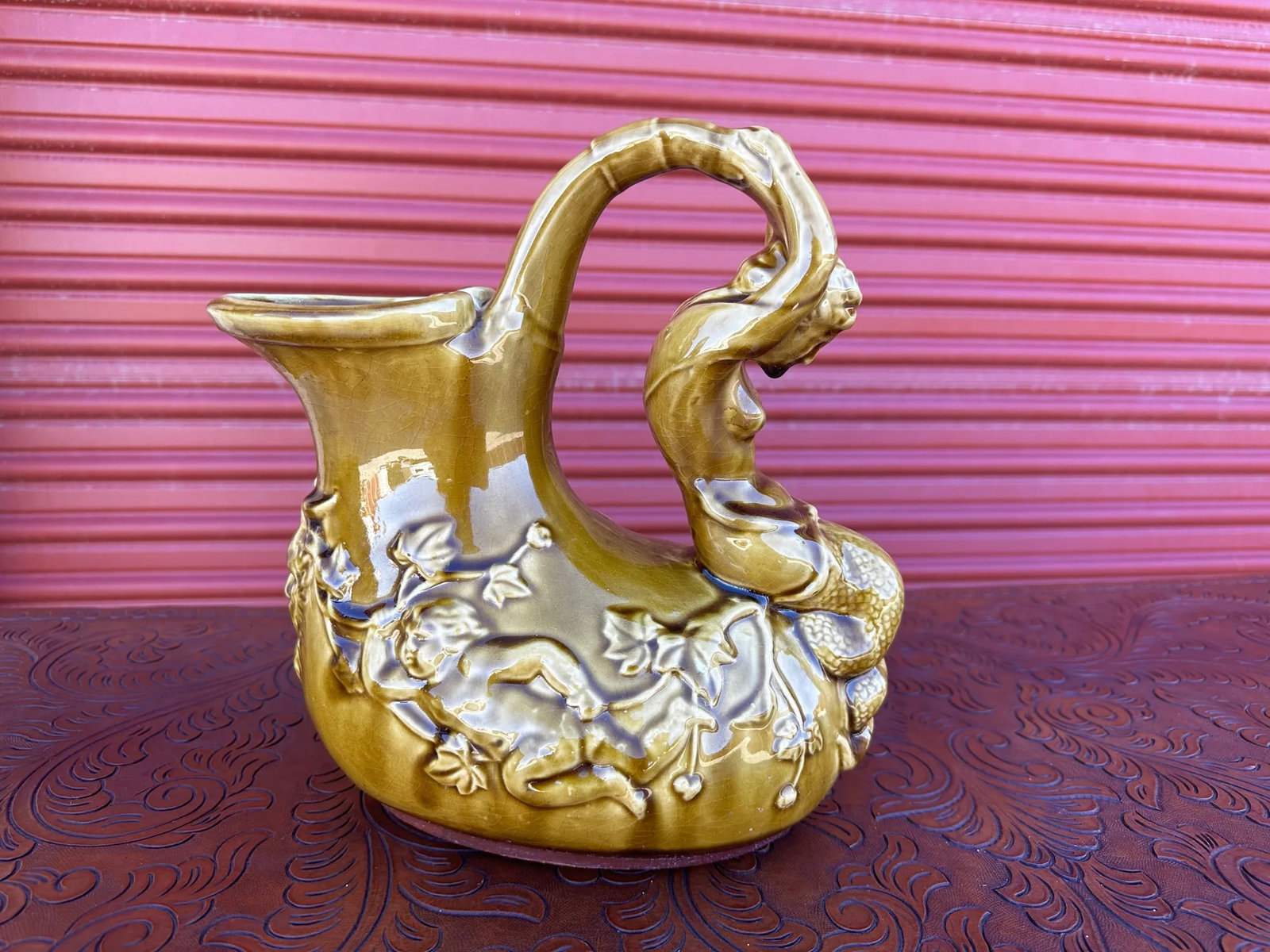 Shi Wan Ware Chinese Ceramic Pitcher - 8