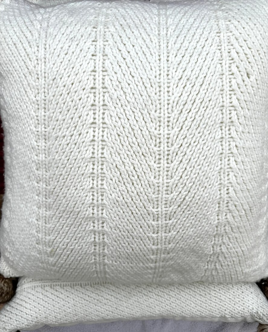 Oversized Cozy Sweater Pillows- Set of 3 - 6