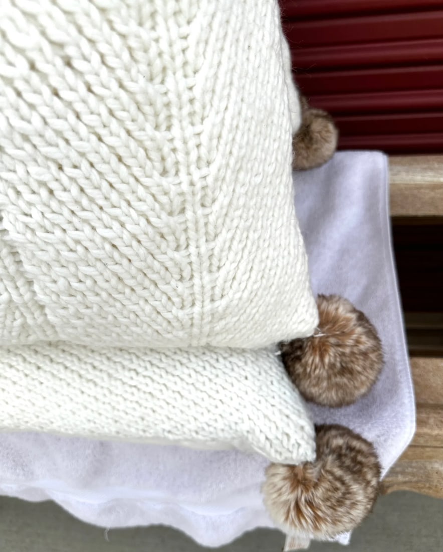 Oversized Cozy Sweater Pillows- Set of 3 - 7