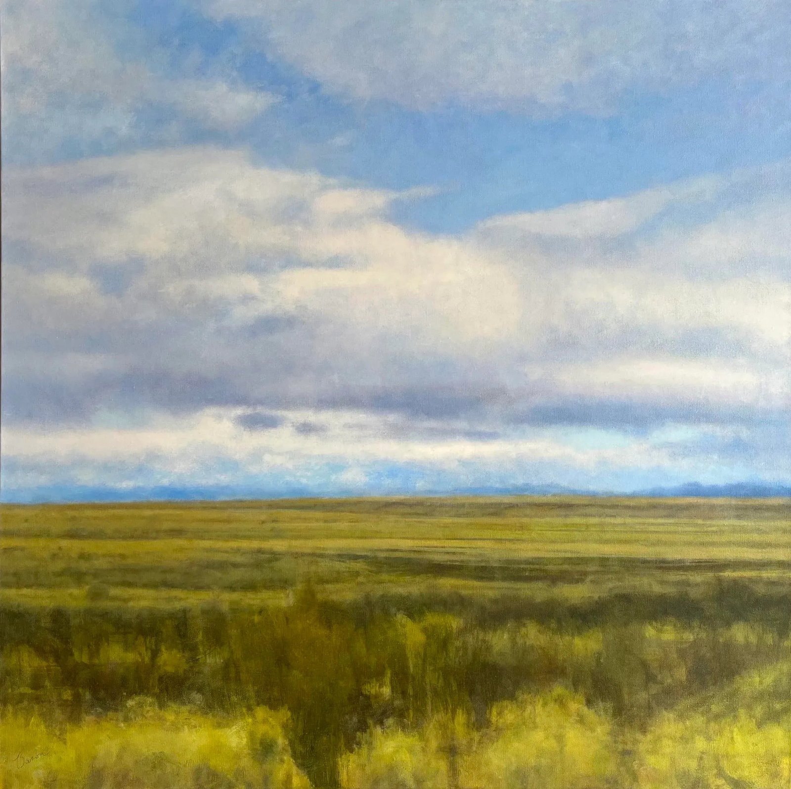 Western Landscape Painting - Big Sky Montana Summer Prairie by James Bason - 2