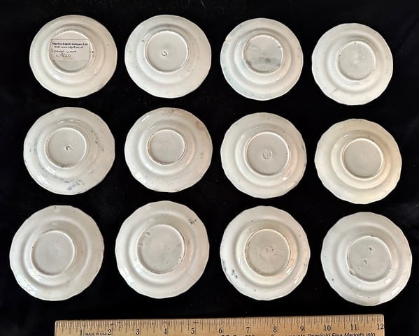 12 Small 19th C. Spatterware Child’s Plates - 2