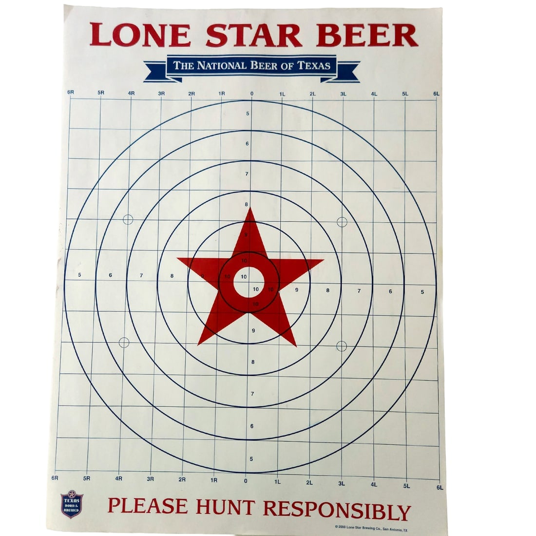 Lone Star Beer 3 Single Sheets Paper Precision Shooting Target (1 of 7)