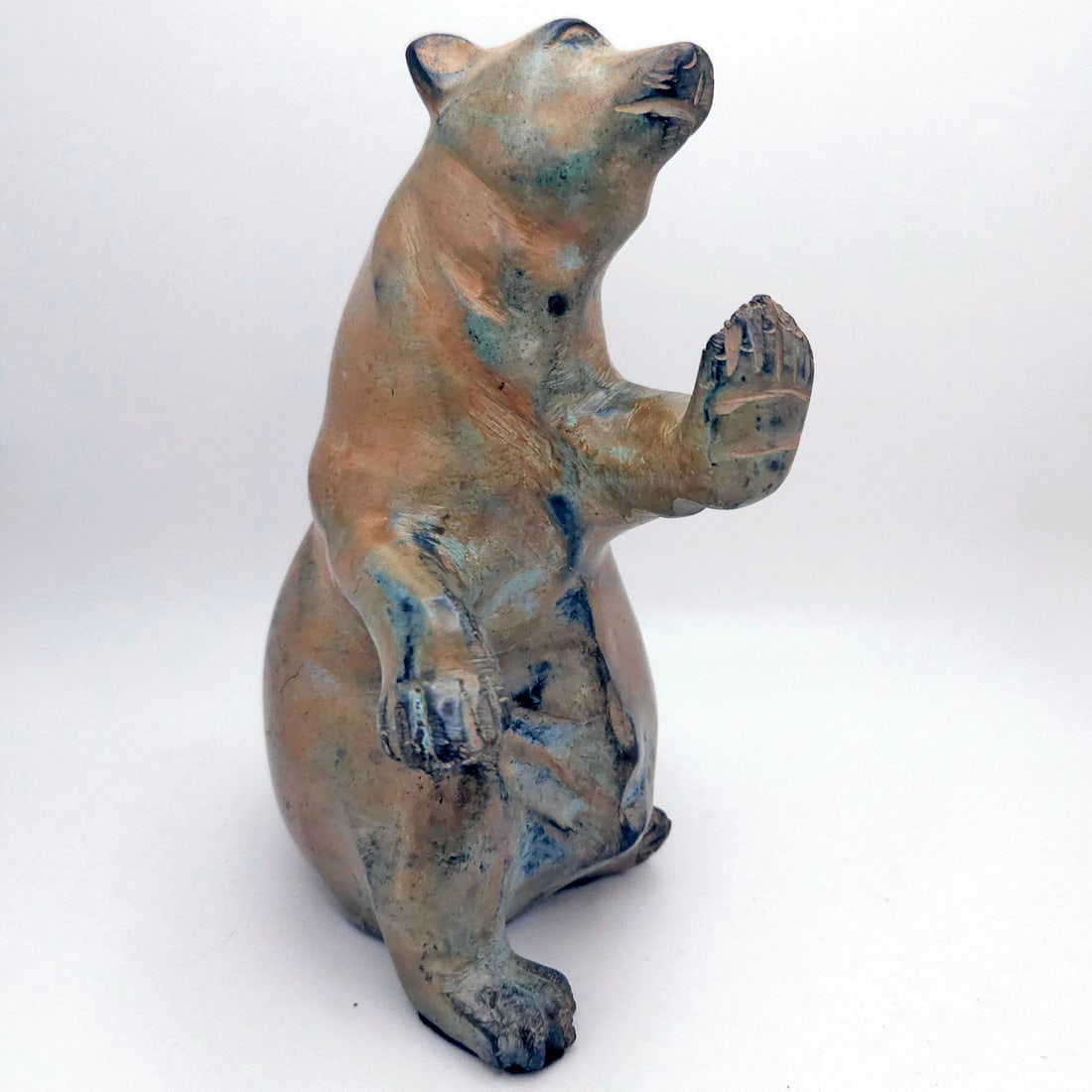 Mid Century Bronze Polar Bear Statue (1 of 6)