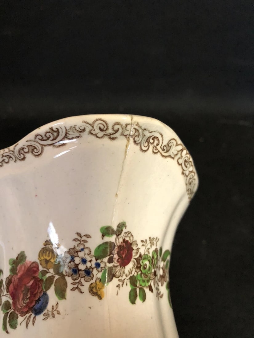 9” Staffordshire 2 Color Pitcher - 4